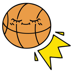 cute cartoon basketball