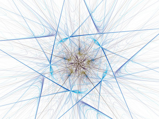 Obraz premium surreal futuristic digital 3d design art abstract background fractal illustration for meditation and decoration wallpaper