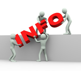 3d people - concept of information
