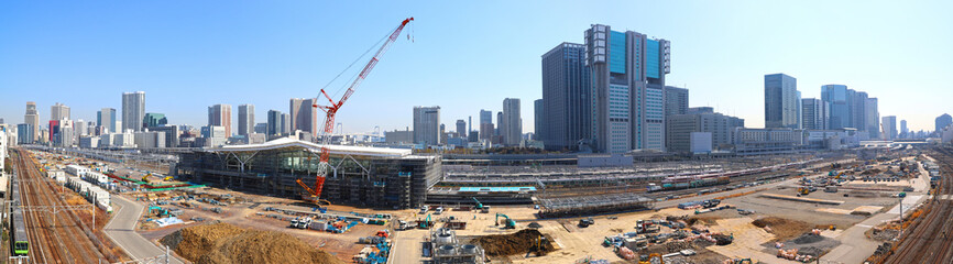 【東京の風景】工事中の高輪ゲートウェイ駅（2019年3月）