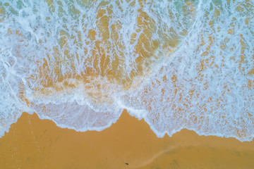 Fototapeta na wymiar Sea wave snad beach summer background