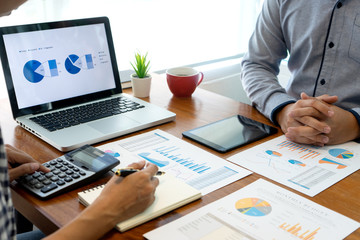 businessman work with friend