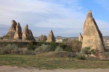 A view of the Cappadocia region of Turkey