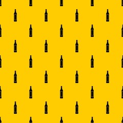 Fototapeta premium Vinegar bottle pattern seamless vector repeat geometric yellow for any design
