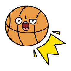 cute cartoon basketball