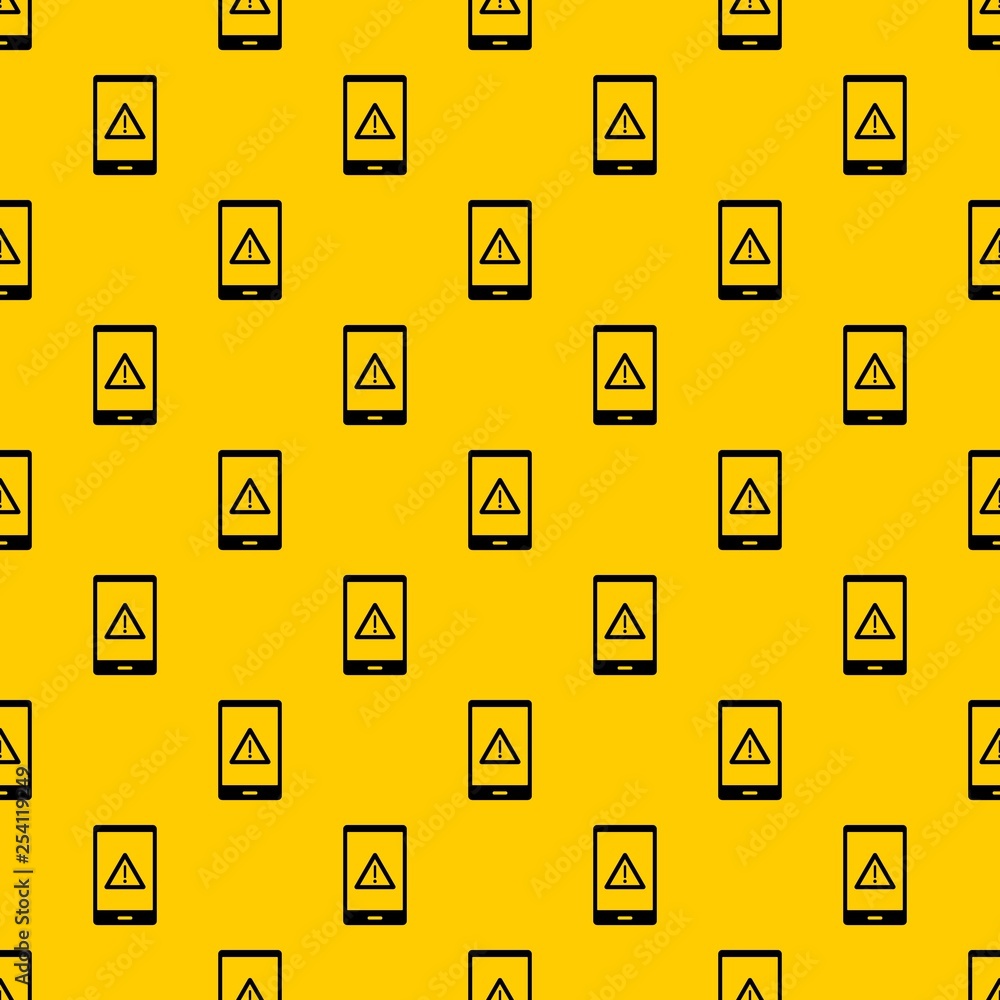 Poster not working phone pattern seamless vector repeat geometric yellow for any design