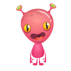 Cartoon monster. Vector illustration isolated