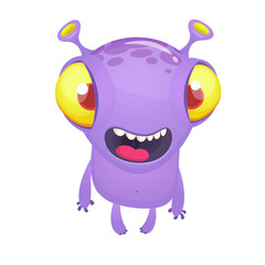 Cartoon monster. Vector illustration isolated