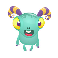 Obraz premium Cartoon monster. Vector illustration isolated
