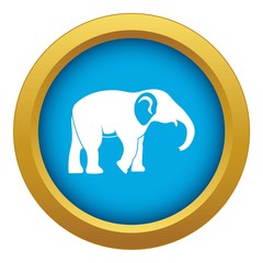 Obraz premium Elephant icon blue vector isolated on white background for any design