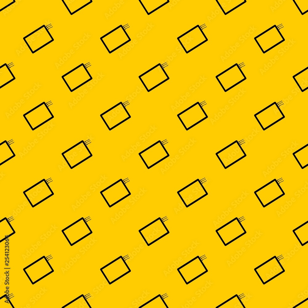 Poster one phone pattern seamless vector repeat geometric yellow for any design