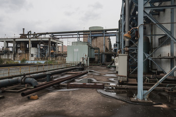 Industrial buildings in abandoned factory