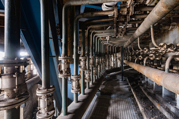 Industrial buildings in abandoned factory