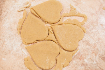 baking homemade cookies in the kitchen