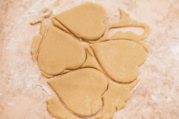 baking homemade cookies in the kitchen