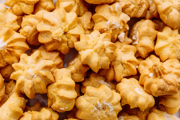 profiteroles with protein cream