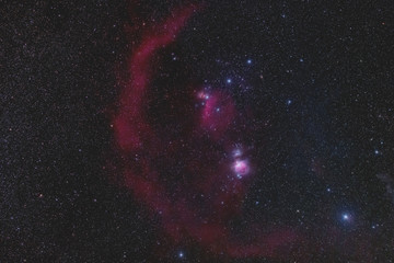 オリオン座の散光星雲