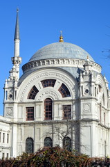 Fototapeta na wymiar Dolmabahche Mosque in Istanbul, Turkey