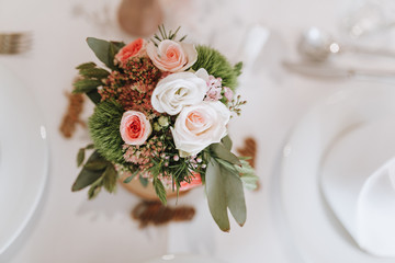 Hochzeitstisch, Deko, Gedeckter Tisch, Kerzen Florist