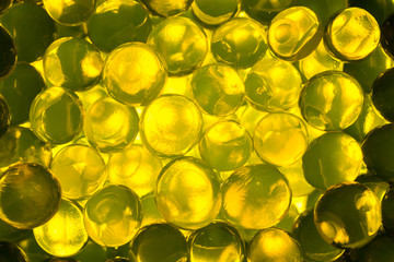 Background with hydrogel balls