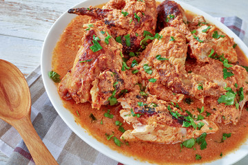 Kuku Paka, Kenyan Chicken stewed in Coconut gravy