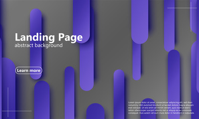 Website landing page. Material design