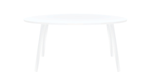 White coffee table. vector illustration