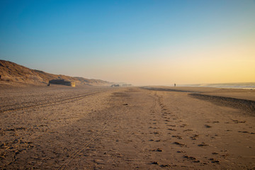 sunset on the beach