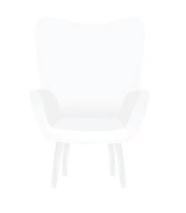 White chair. vector illustration 