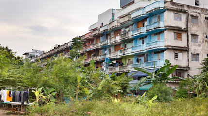 Fototapeta na wymiar housing the poor in Thailand
