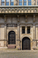 Fototapeta na wymiar Entrance to the historic Brake castle in Lemgo