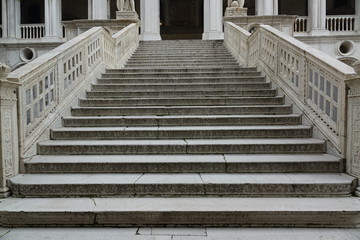 Antique marble staircase.