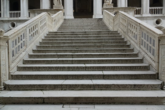 Antique Marble Staircase.