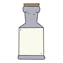 quirky hand drawn cartoon potion bottle
