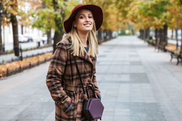 Fototapeta premium Beautiful young stylish blonde woman