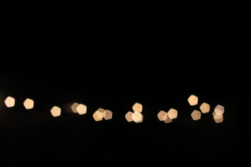 beautiful bokeh in the dark
