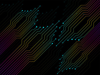 Circuit board, technology background, electronic concept, vector