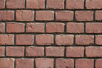 Obraz premium Red Brick wall for background or texture. Old red brick wall texture background