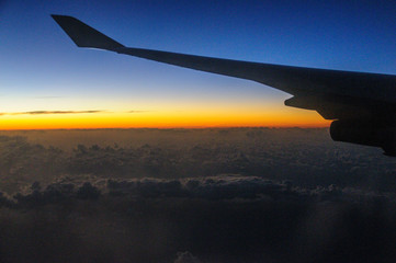 Fototapeta premium Aerial Sunrise over Brazil