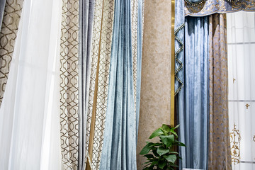 Fleece fabric curtain interior fabric design