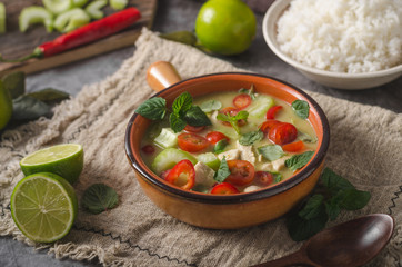 Delish homemade green curry