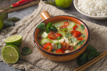 Delish homemade green curry