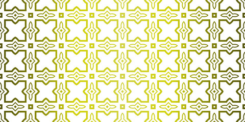 Yellow gradient Color Seamless Lace Pattern With Abstract Geometric. Stylish Fashion Design Background For Invitation Card. Illustration.