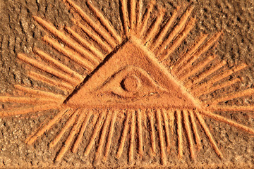 God's eye - old relief