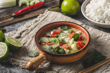 Delish homemade green curry
