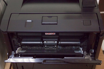 Laser printer close-up