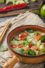 Delish homemade green curry