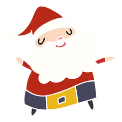 cartoon kawaii of santa claus