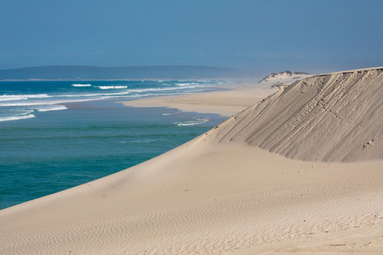 Indian Ocean view in the De Mond coastal nature reserve, South Africa