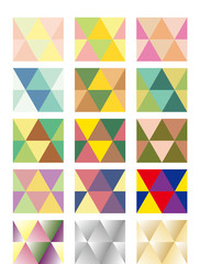 삼각형 기하학 패턴 문양